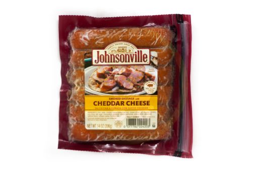 Imagen de SALCHICHAS JOHNSONVILLE CON QUESO CHEDDAR DE CERDO 396 g 