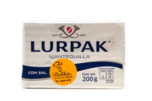 Imagen de MANTEQUILLA LURPAK CON SAL 200 G 