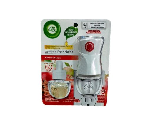 Imagen de DIFUSOR ELECTRICO AIR WICK & REPUESTO AROMATIZANTE MANZANA CANELA 21 ML 21,00 ml 