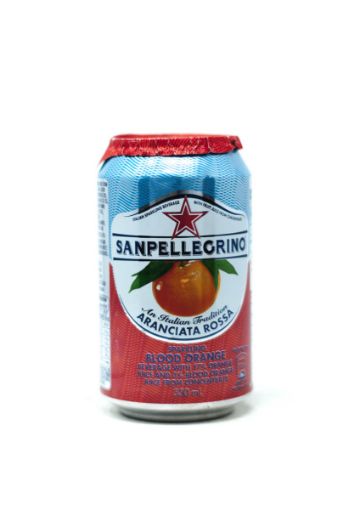 Imagen de BEBIDA SAN PELLEGRINO GASIFICADA NARANJA ROJA LATA 330 ml 