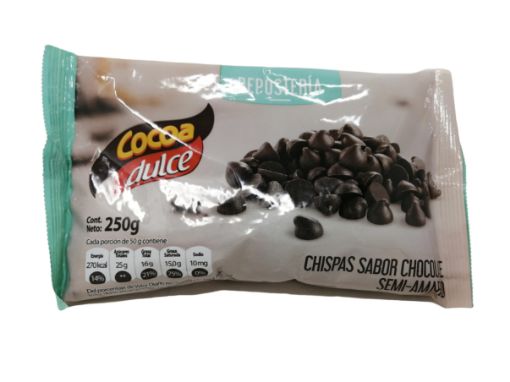 Imagen de CHISPAS COCOA DULCE DE CHOCOLATE SEMI AMARGO 340 g 