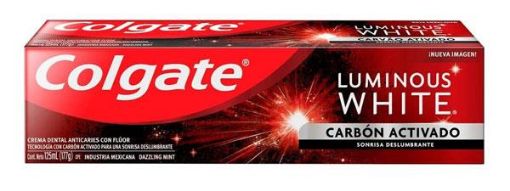 Imagen de CREMA DENTAL COLGATE LUMINOUS WHITE CARBÓN ACTIVADO 125 