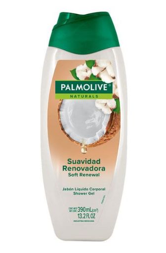 Imagen de JABÓN LÍQUIDO CORPORAL PALMOLIVE NATURALS COCO & ALGODÓN 390 ml 