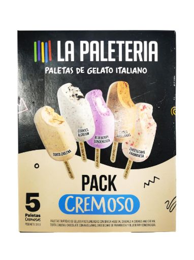 Imagen de PALETAS LA PALETERÍA DE GELATO ITALIANO PACK CREMOSO 5 UND 325 g 