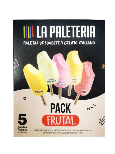 Imagen de PALETAS LA PALETERÍA DE GELATO ITALIANO PACK FRUTAL 5 UND  325 g 