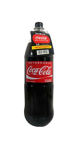 Imagen de REFRESCO GASEOSO COCA COLA SIN AZÚCAR RETORNABLE 2500 ml 