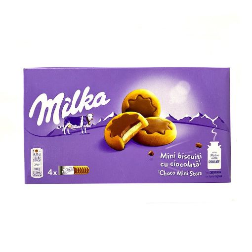 Imagen de GALLETA MILKA CHOCO MINI STARS 150.00 G