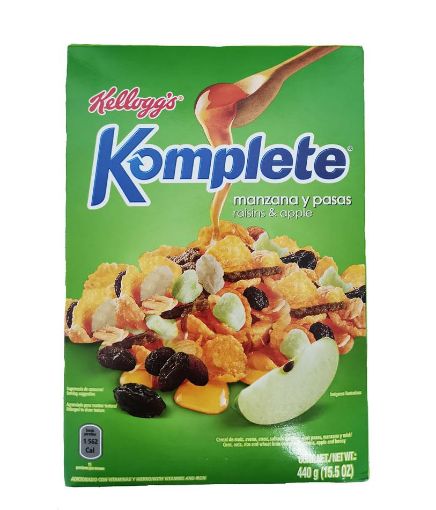 Imagen de CEREAL KELLOGGS KOMPLETE MANZANA & PASAS CAJA 440 G 