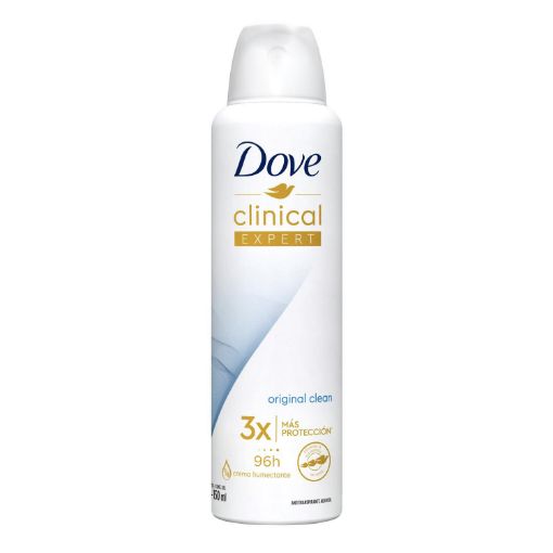 Imagen de DESODORANTE DOVE CLINICAL EXPERT ORIGINAL CLEAN PARA MUJER EN AEROSOL 150.00 ML