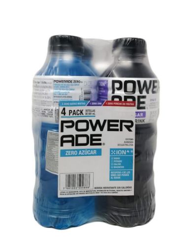 Imagen de OFERTA POWERADE ZERO 2364 ML - 2 UND BAYAS MIXTAS 591 ML + 1 UND U 