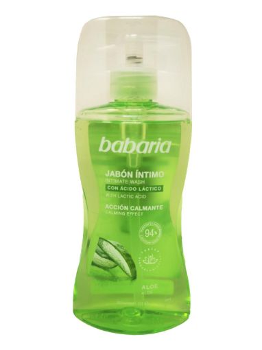 Imagen de JABON ÍNTIMO BABARIA ALOE VERA CON ÁCIDO LÁCTICO 300 ml 