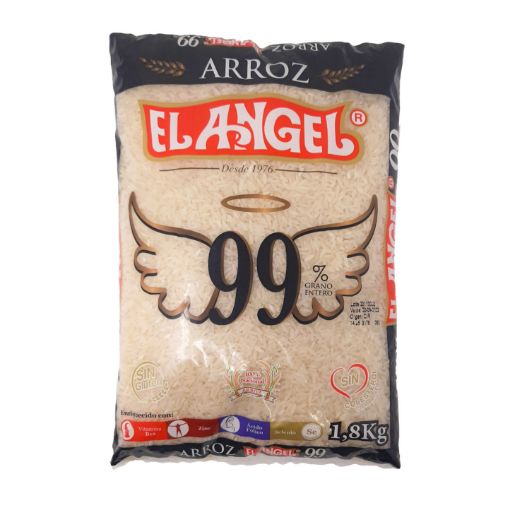 Imagen de ARROZ EL ÁNGEL 99% GRANO ENTERO 1800 g 