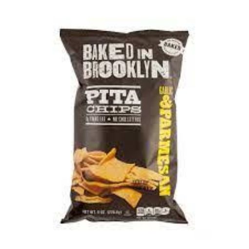 Imagen de PITA CHIPS BAKED IN BROOKLYN AJO & PARMESANO 170 g 