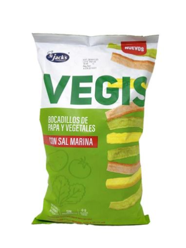 Imagen de BOCADILLOS JACK'S VEGIS DE PAPA & VEGETALES 175.00 G