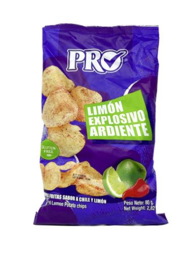 Imagen de PAPAS TOSTADAS PRO LIMÓN EXPLOSIVO ARDIENTE 80.00 G