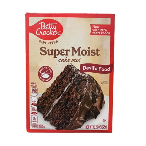 Imagen de MEZCLA PARA QUEQUE BETTY CROCKER SUPER MOIST DEVILS FOOD  375 G