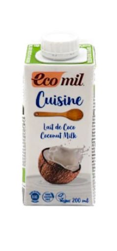 Imagen de LECHE DE COCO ECOMIL PARA COCINAR 200 ML