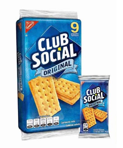 Imagen de GALLETA NABISCO CLUB SOCIAL ORIGINAL 9 UND 216 G