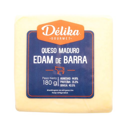 Imagen de QUESO DELIKA EDAM DE BARRA 180 G