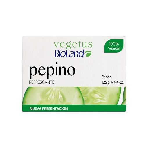 Imagen de JABON DE TOCADOR BIOLAND PEPINO 125 G