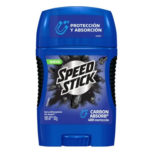 Imagen de DESODORANTE SPEED STICK CARBON ABSORB PARA HOMBRE EN BARRA 45.00 G