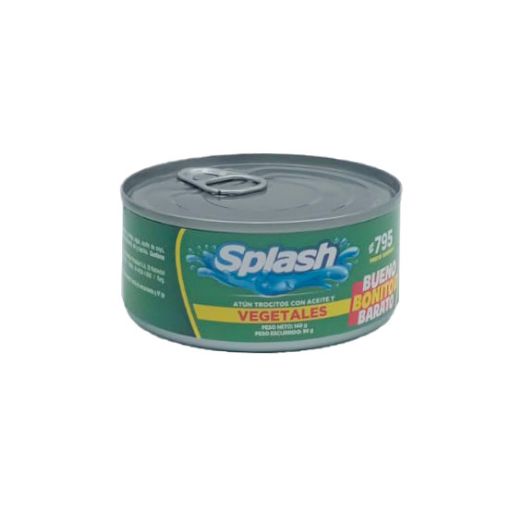 Imagen de ATÚN SPLASH TROCITOS CON VEGETALES EN ACEITE 96 G