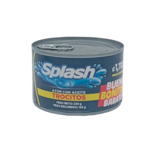 Imagen de ATÚN SPLASH TROCITOS EN ACEITE 155 G