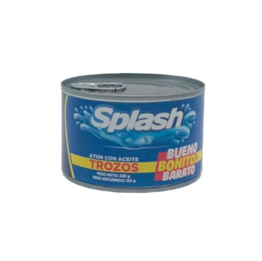 Imagen de ATÚN SPLASH TROZOS EN ACEITE 155.00 G