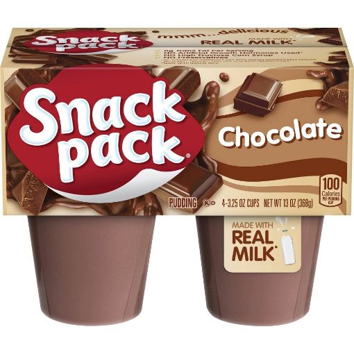 Imagen de PUDDING SNACK PACK SABOR CHOCOLATE 4 UND 368 g 