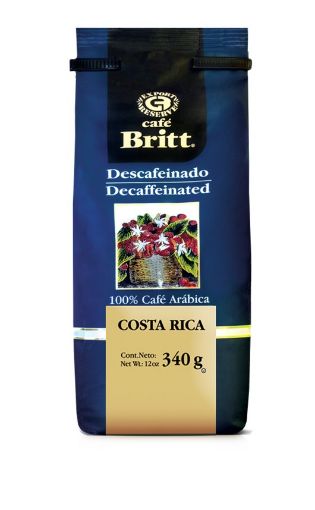 Imagen de CAFÉ BRITT DESCAFEINADO EN GRANO 340 G