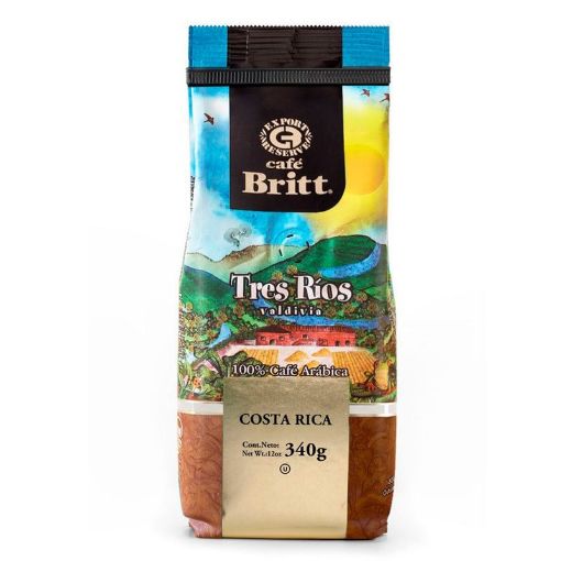 Imagen de CAFÉ BRITT TRES RIOS VALDIVIA EN GRANO 340 G