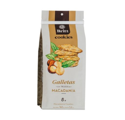 Imagen de GALLETA BRITT MACADAMIA 8 UND 160.00 G