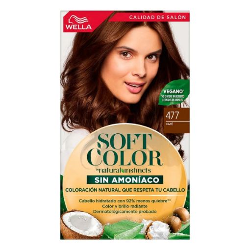 Imagen de TINTE PARA CABELLO SOFT COLOR CAFE OSCURO # 477 1 UND