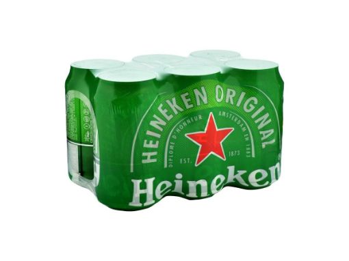 Imagen de CERVEZA HEINEKEN LATA 6 UND 355 ML  