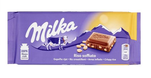 Imagen de CHOCOLATE MILKA RISO SOFFIATO ARROZ INFLADO 100 G