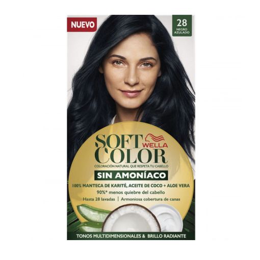 Imagen de TINTE PARA CABELLO SOFT COLOR NEGRO AZULADO # 28 1 UND