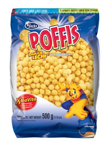 Imagen de CEREAL JACK'S POFFIS DULCE DE LECHE FORMULA XTRAVITA DOYPACK 500.00 G