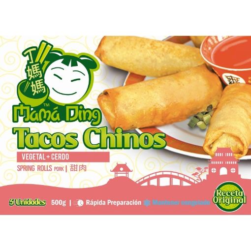 Imagen de TACO CHINO MAMA DING DE VEGETALES & CERDO CONGELADO 5 UND 500 G