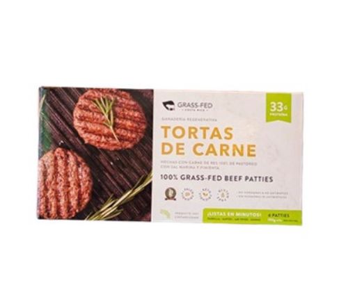 Imagen de TORTAS DE CARNE GRASS FED CR DE RES 4 UND 760 G