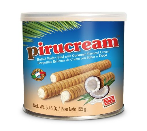 Imagen de BARQUILLO PIRUCREAM RELLENO DE CREMA SABOR COCO 155 G