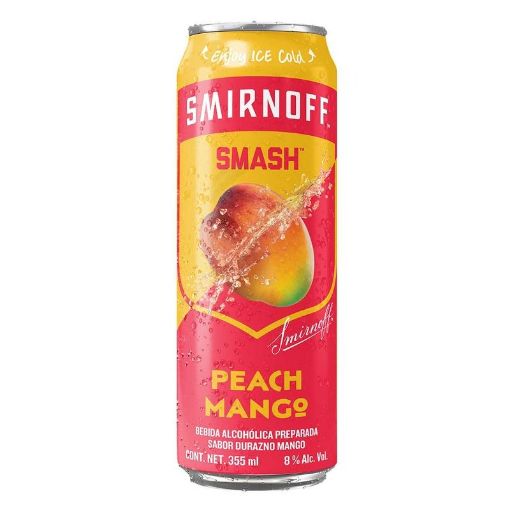 Imagen de BEBIDA ALCOHÓLICA SMIRNOFF DURAZNO MANGO LATA 355 ML