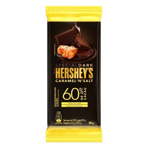 Imagen de CHOCOLATE HERSHEYS OSCURO CARAMELO SALADO 85 g 