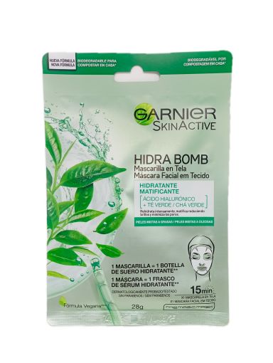 Imagen de MASCARILLA GARNIER SKINACTIVE HIDRA BOMB MATIFICANTE 28 G