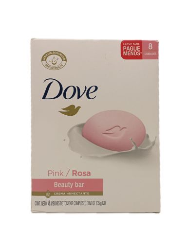 Imagen de OFERTA DOVE 1080 G-8 JABÓN DE TOCADOR ROSA 135 G PRECIO ESPECIAL 