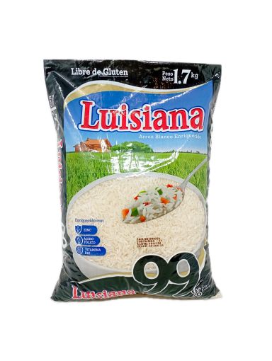 Imagen de ARROZ LUISIANA CLÁSICO ENRIQUECIDO 99% GRANO ENTERO 1700.00 G