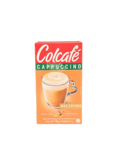 Imagen de MEZCLA PARA CAFÉ COLCAFÉ CAPPUCCINO AVELLANAS 78 g 