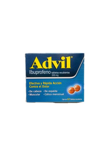 Imagen de ANALGÉSICO ADVIL IBUPROFENO 12 UND