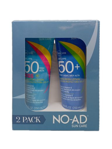 Imagen de OFERTA NO-AD 500 ML-BLOQUEADOR 250 ML 50+ + BLOQUEADOR KIDS 250 ML 50+ 