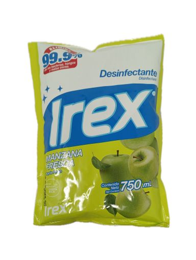 Imagen de DESINFECTANTE IREX AROMA MANZANA FRESCA 750 ml 