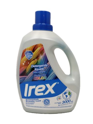 Imagen de DETERGENTE LIQUIDO IREX PROTECCION COLOR AROMA FLORAL 3000 ML